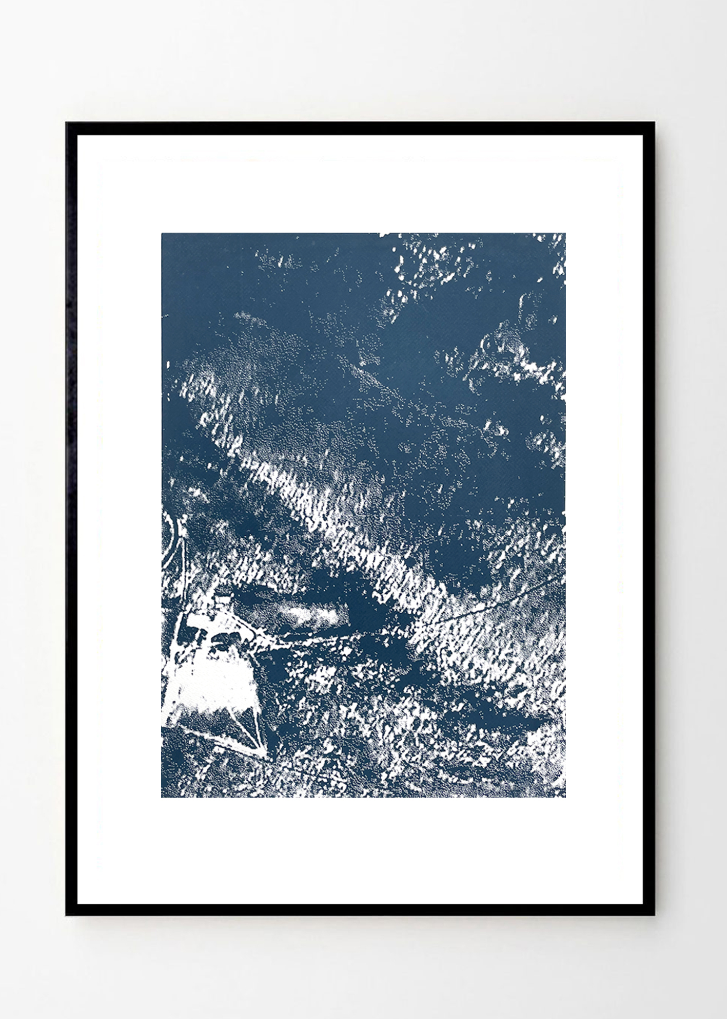 טופוגרפיה בכחול נייבי חלק 2 מתוך 4 - גודל A2