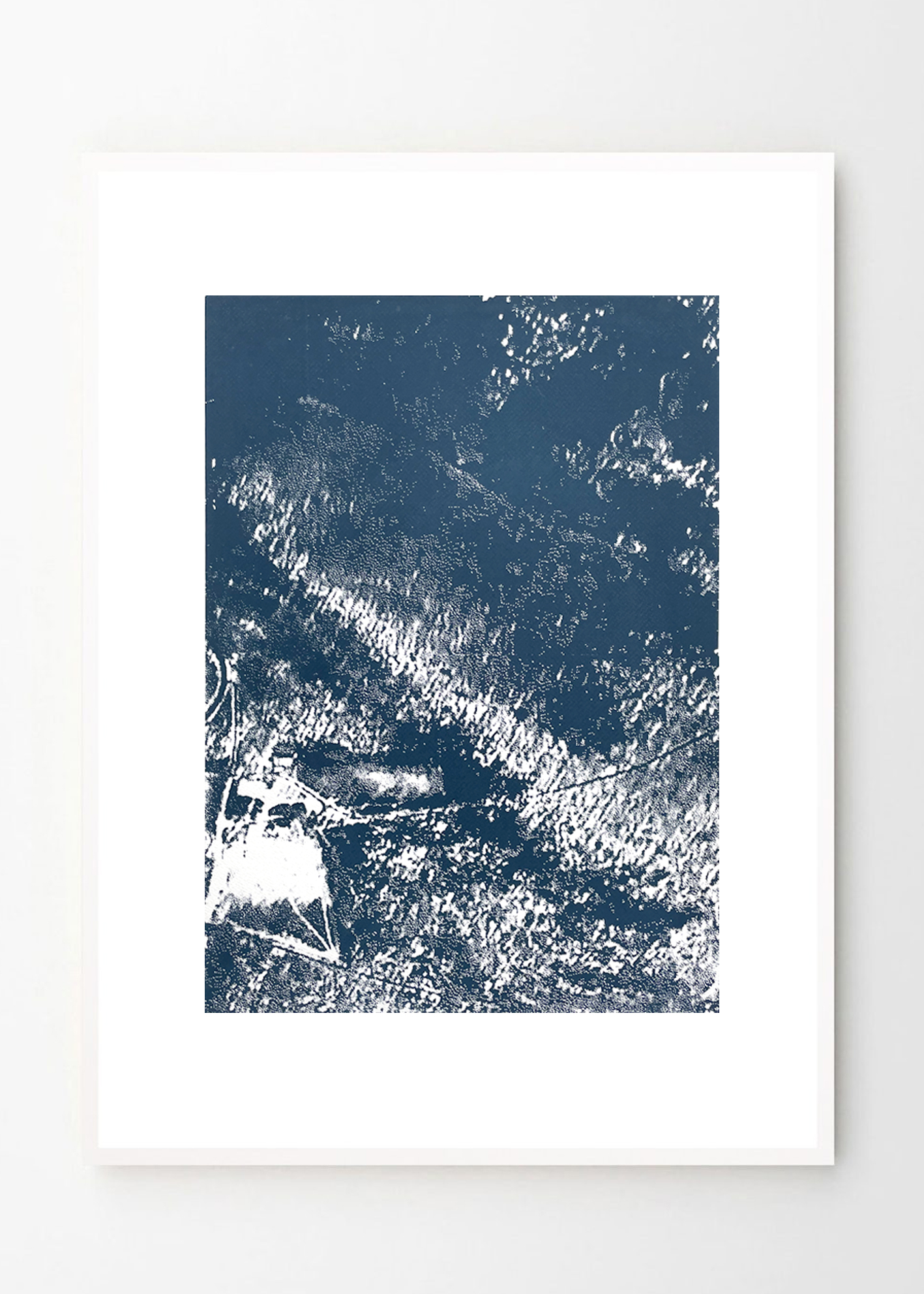 טופוגרפיה בכחול נייבי חלק 2 מתוך 4 - גודל A2