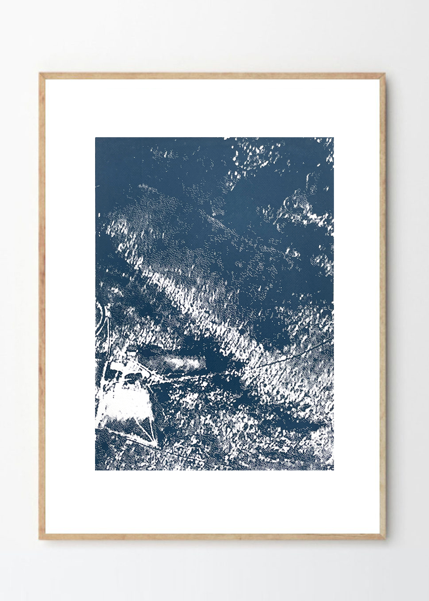 טופוגרפיה בכחול נייבי חלק 2 מתוך 4 - גודל A2