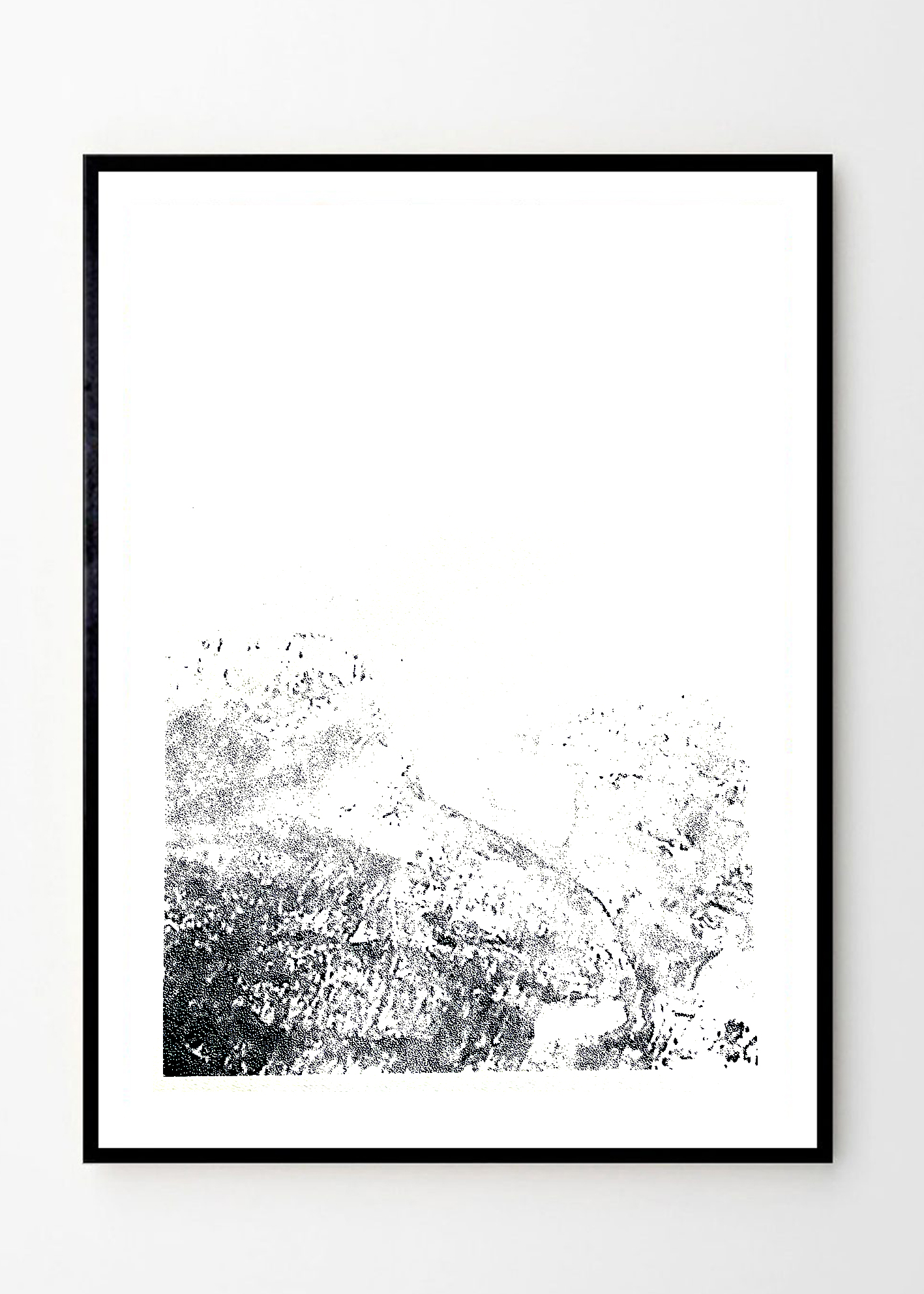 Topography in navy blue part 4 of 4 - A2 size טופוגרפיה בכחול נייבי חלק 4 מתוך 4 - גודל A2