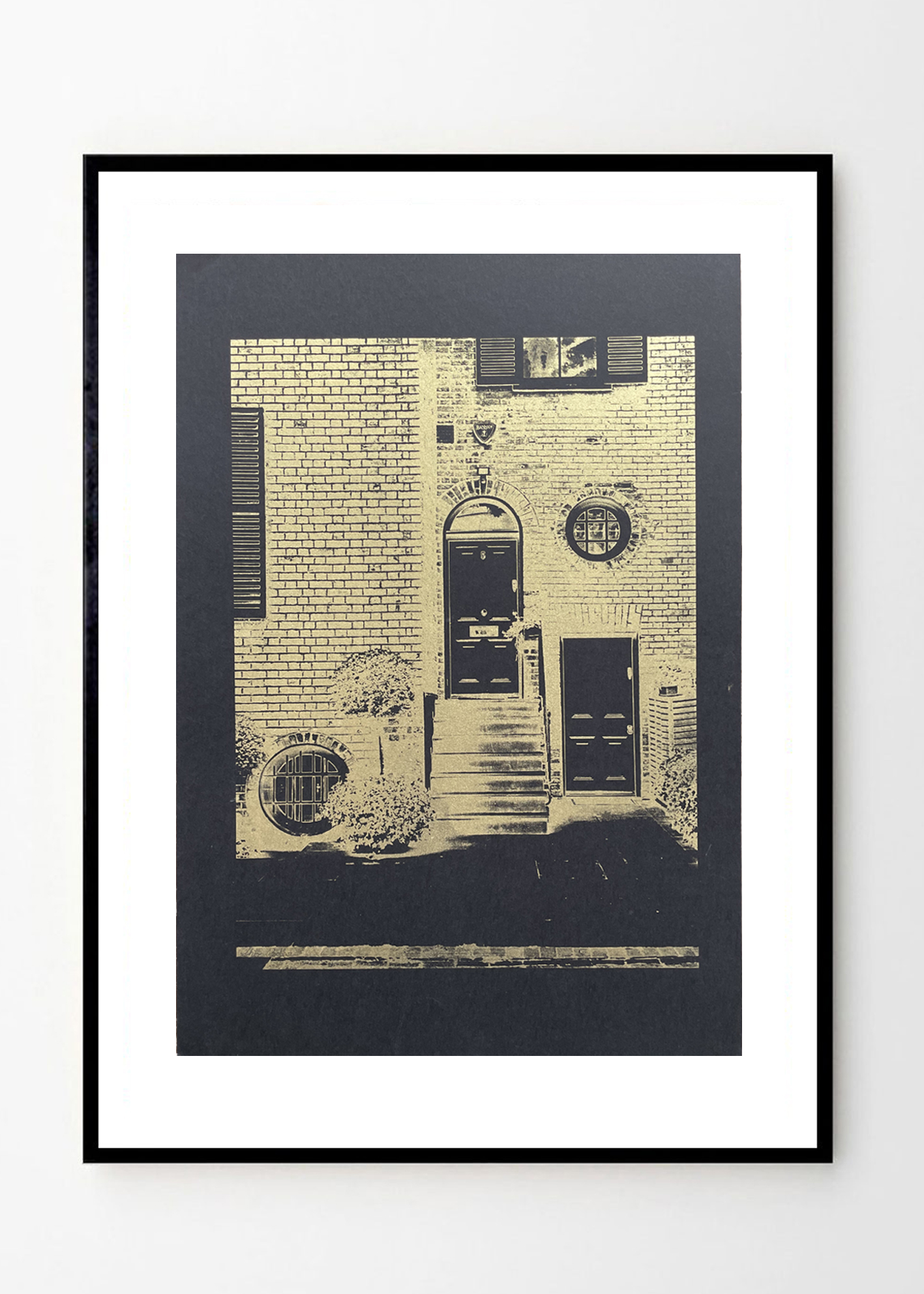 London in black and gold - A3 size לונדון בשחור וזהב - גודל A3