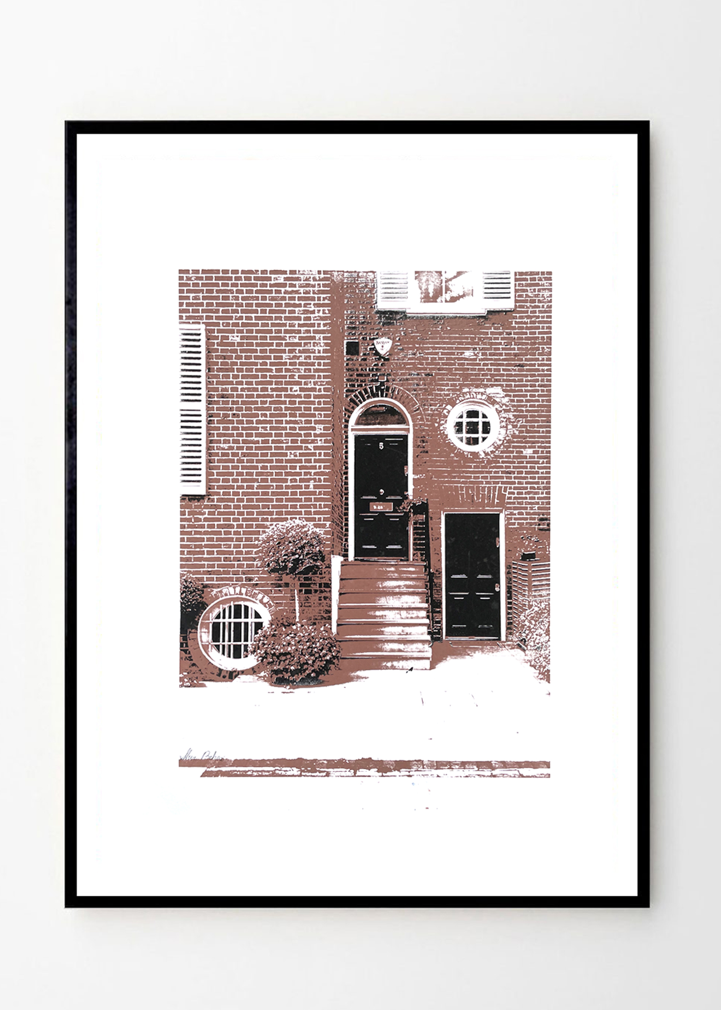 לונדון בשחור וחום - גודל A3 לונדון בשחור וחום - גודל A3