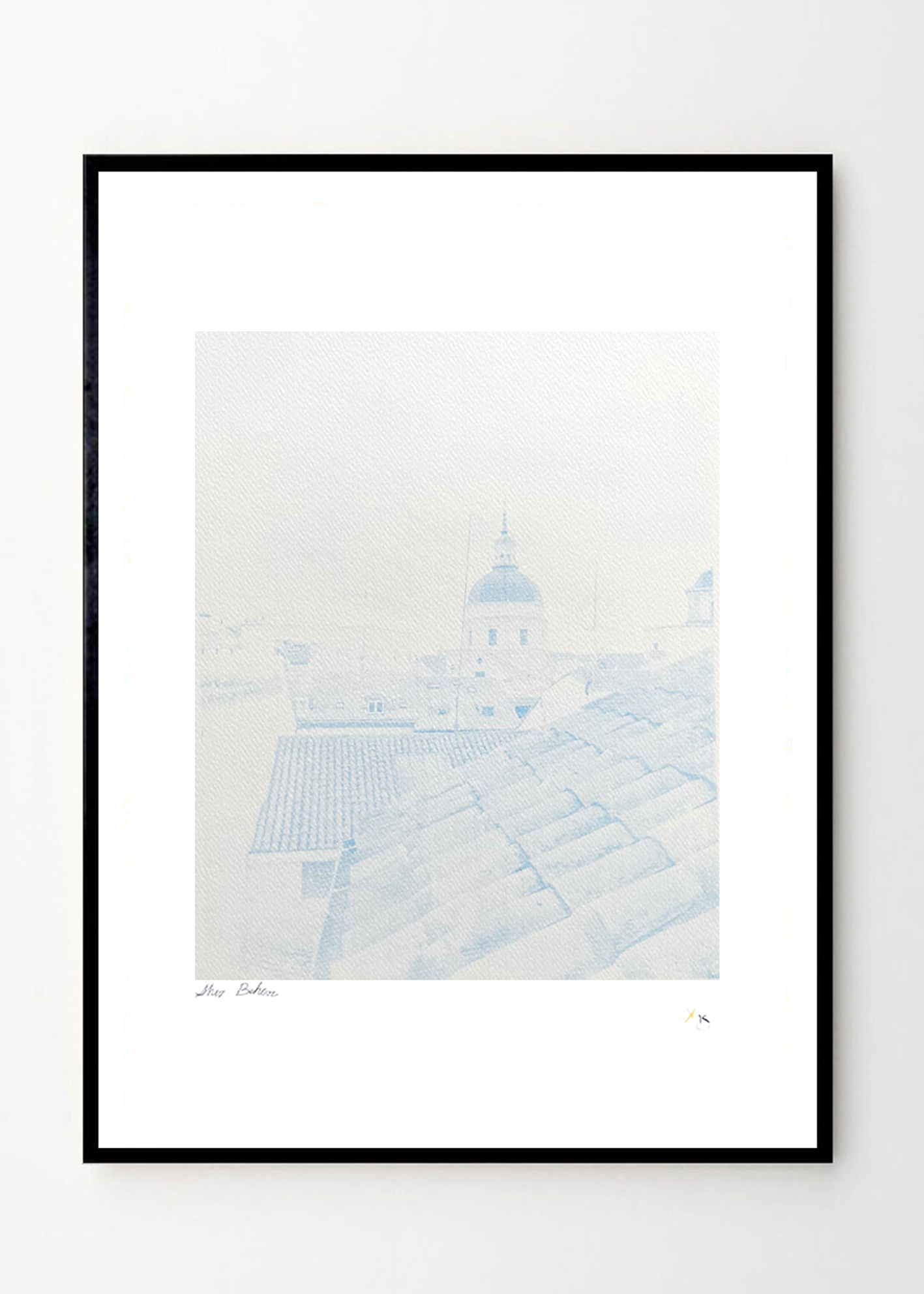 גגות מדריד בעיבוד דמוי רישום - גודל A3