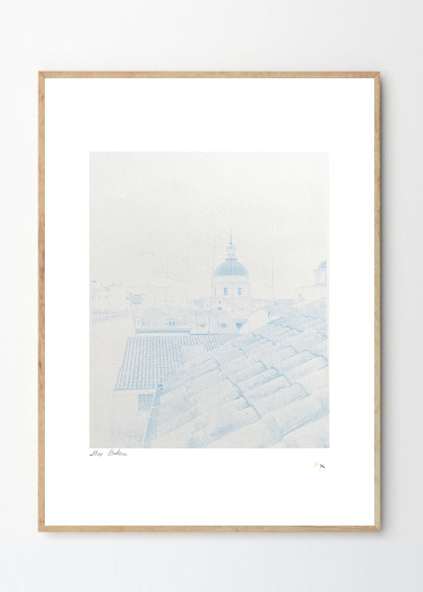 גגות מדריד בעיבוד דמוי רישום - גודל A3