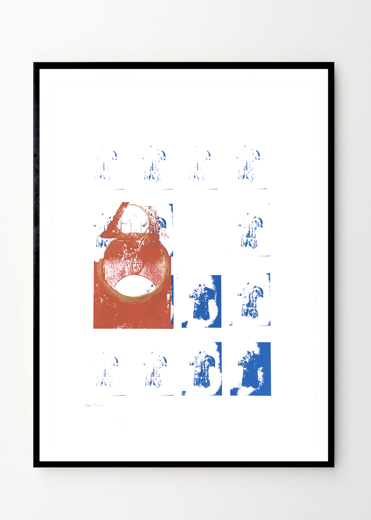 אבן הראשה חלק מסט - רישום בהדפסה ידנית גודל A3