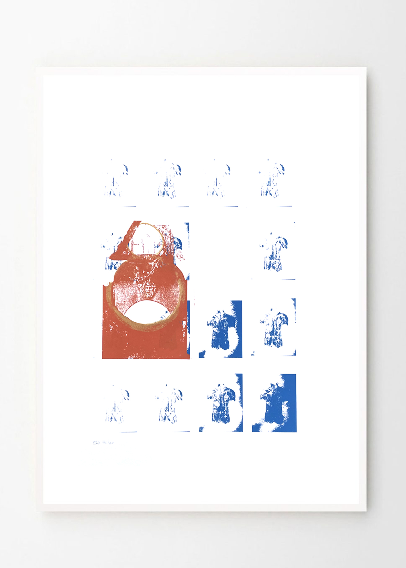 אבן הראשה חלק מסט - רישום בהדפסה ידנית גודל A3