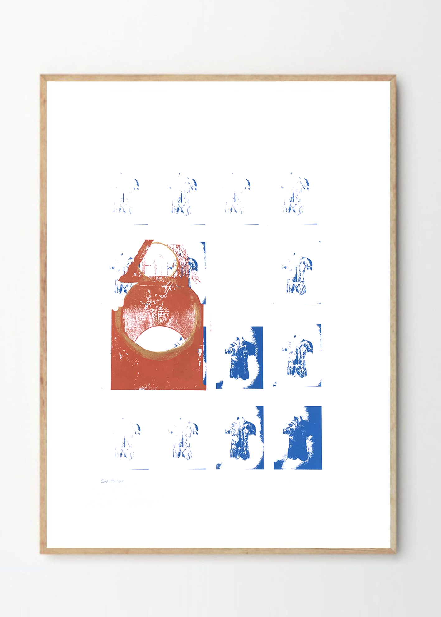 אבן הראשה חלק מסט - רישום בהדפסה ידנית גודל A3