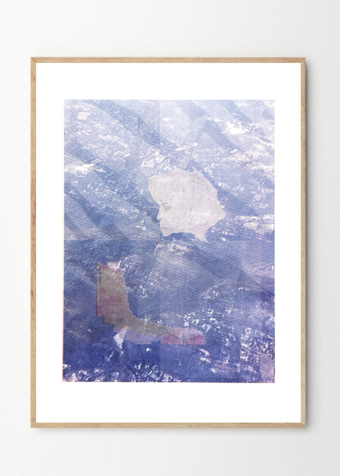 The Girl In The Sky - רישום בהדפסה ידנית גודל A3