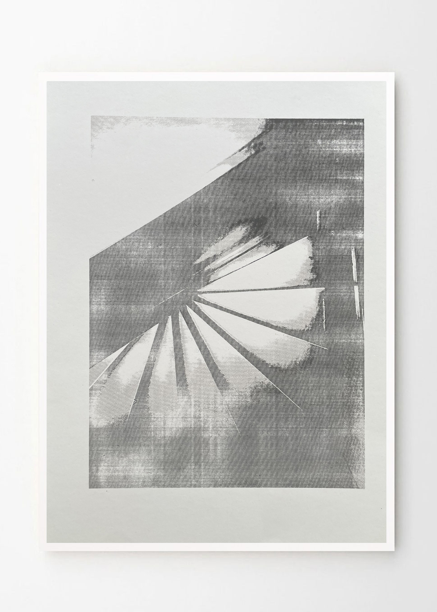 הדפס STAIRCASE מודרני אפור הדפס STAIRCASE מודרני אפור