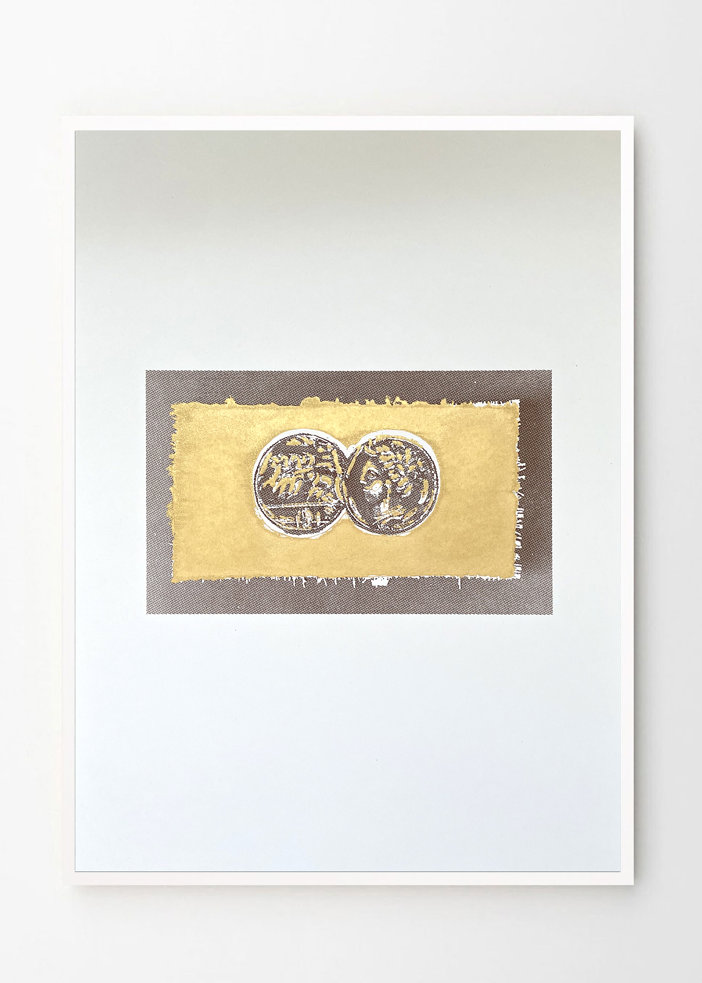 הדפס תבליט מטבעות זהב גודל A3 הדפס רשת Embossed Gold Coins