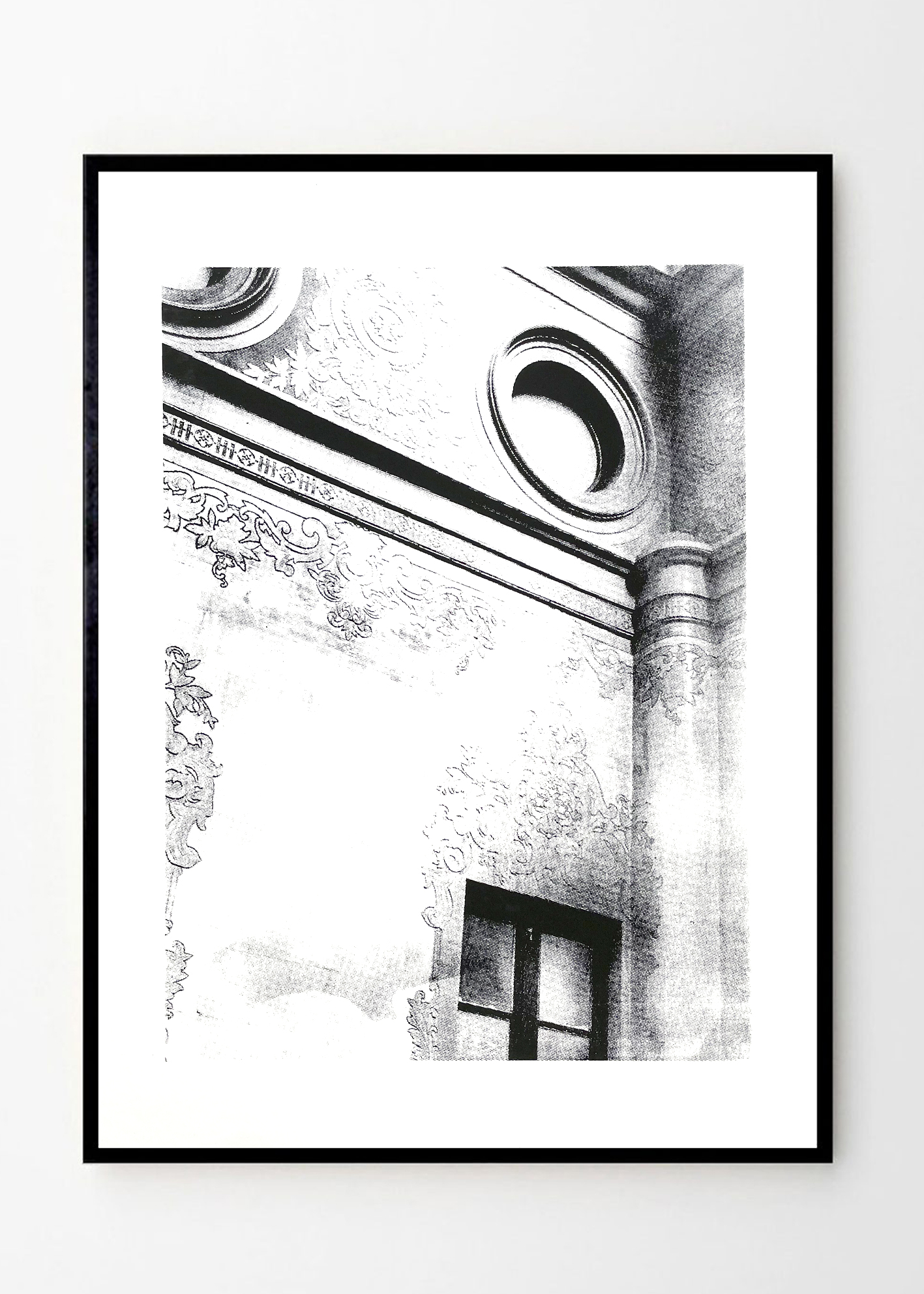 מבנה דקורטיבי - שחור לבן גודל A3 שיר בכר shir behar