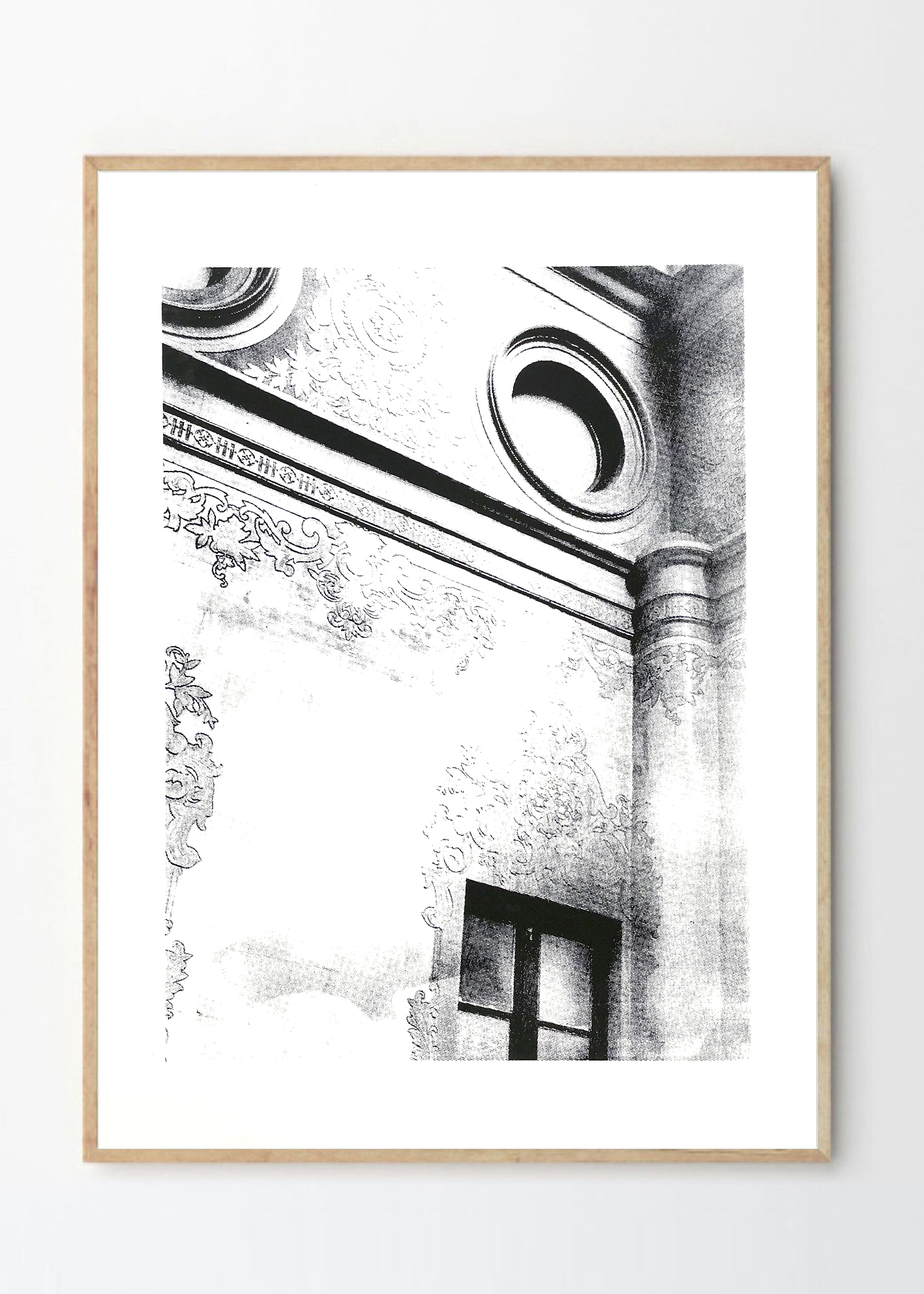 מבנה דקורטיבי - שחור לבן גודל A3 שיר בכר shir behar