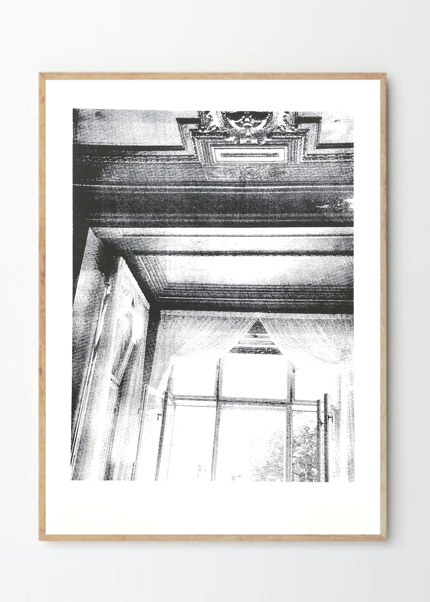 חלון בארוק - שחור לבן גודל A3 שיר בכר shir behar הדפסים וצילומים בעבודת יד