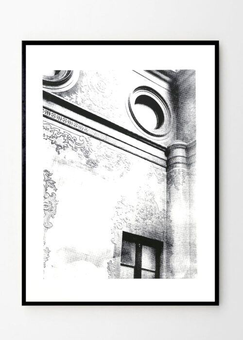 מבנה דקורטיבי - שחור לבן גודל A3 שיר בכר shir behar