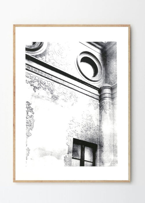 מבנה דקורטיבי - שחור לבן גודל A3 שיר בכר shir behar